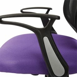 Brand new 👏 Office Star Screen Back Chair With Purple Mesh Flip Arms And Silver Accents 🤩 -Deals Writing Desks Store 2202631 7 L