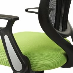 Buy 🎉 Office Star Screen Back Chair With Green Mesh Flip Arms And Silver Accents 💯 -Deals Writing Desks Store 2202632 6 L