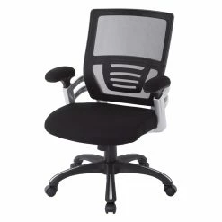 Top 10 ✨ Office Star Mesh Back Black Manager's Chair With Fabric Seat Adjustable Fabric Padded Arms 💯 -Deals Writing Desks Store 2202635 2 L