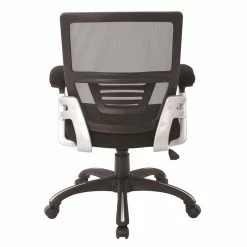 Top 10 ✨ Office Star Mesh Back Black Manager's Chair With Fabric Seat Adjustable Fabric Padded Arms 💯 -Deals Writing Desks Store 2202635 5 L
