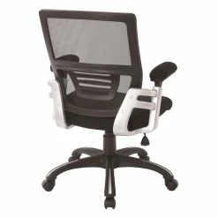 Top 10 ✨ Office Star Mesh Back Black Manager's Chair With Fabric Seat Adjustable Fabric Padded Arms 💯 -Deals Writing Desks Store 2202635 7 L