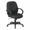 Coupon 👏 Office Star Executive Mid Back Manager's Chair With Black Fabric Thick Padded Contour Seat 💯 -Deals Writing Desks Store 2204171 L