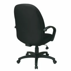 New 😀 Office Star Executive High Back Manager's Chair With Black Fabric Back Padded Contour Seat 😀 8 New 😀 Office Star Executive High Back Manager's Chair With Black Fabric Back Padded Contour Seat 😀 -Deals Writing Desks Store 2204172 2 L