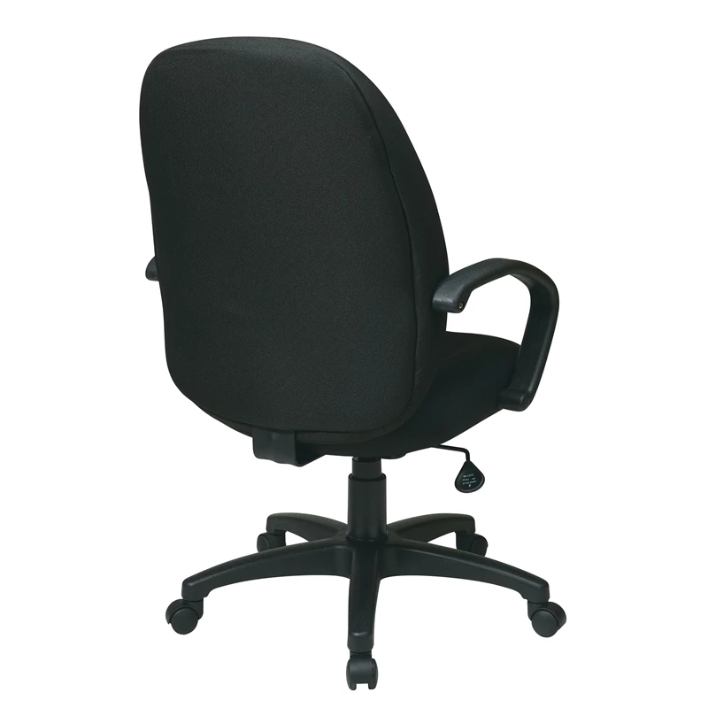 New 😀 Office Star Executive High Back Manager's Chair With Black Fabric Back Padded Contour Seat 😀 5 New 😀 Office Star Executive High Back Manager's Chair With Black Fabric Back Padded Contour Seat 😀 - Image 3
