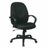 New 😀 Office Star Executive High Back Manager's Chair With Black Fabric Back Padded Contour Seat 😀 -Deals Writing Desks Store 2204172 L