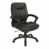 Top 10 🧨 Office Star Executive Mid Back Black Faux Leather Chair With Contrast Stitching 👏 -Deals Writing Desks Store 2204623 L