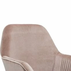 Best Pirce 🎁 Benjara 22.05" Fabric Adjustable Swivel Office Chair In Pink And Silver 🤩 -Deals Writing Desks Store 2207239 1 L