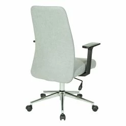 Deals 🎁 OSP Home Furnishings Evanston Office Chair In Fog Gray Fabric With Chrome Base 🥰 12 Deals 🎁 OSP Home Furnishings Evanston Office Chair In Fog Gray Fabric With Chrome Base 🥰 -Deals Writing Desks Store 2215410 4 L
