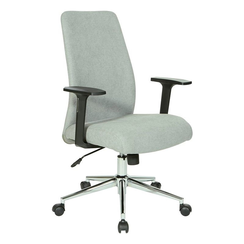 Deals 🎁 OSP Home Furnishings Evanston Office Chair In Fog Gray Fabric With Chrome Base 🥰 3 Deals 🎁 OSP Home Furnishings Evanston Office Chair In Fog Gray Fabric With Chrome Base 🥰