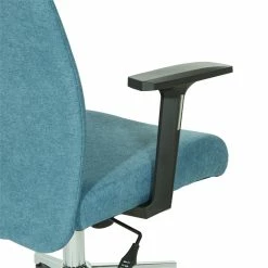 Best Pirce 🌟 OSP Home Furnishings Evanston Office Chair In Sky Blue Fabric With Chrome Base 🥰 -Deals Writing Desks Store 2215411 5 L