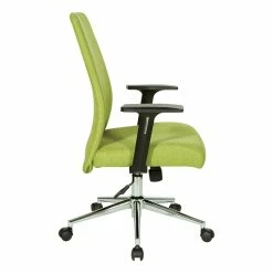 Outlet 🎁 OSP Home Furnishings Evanston Office Chair In Basil Green Fabric With Chrome Base 👏 10 Outlet 🎁 OSP Home Furnishings Evanston Office Chair In Basil Green Fabric With Chrome Base 👏 -Deals Writing Desks Store 2215860 2 L