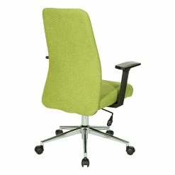 Outlet 🎁 OSP Home Furnishings Evanston Office Chair In Basil Green Fabric With Chrome Base 👏 12 Outlet 🎁 OSP Home Furnishings Evanston Office Chair In Basil Green Fabric With Chrome Base 👏 -Deals Writing Desks Store 2215860 4 L