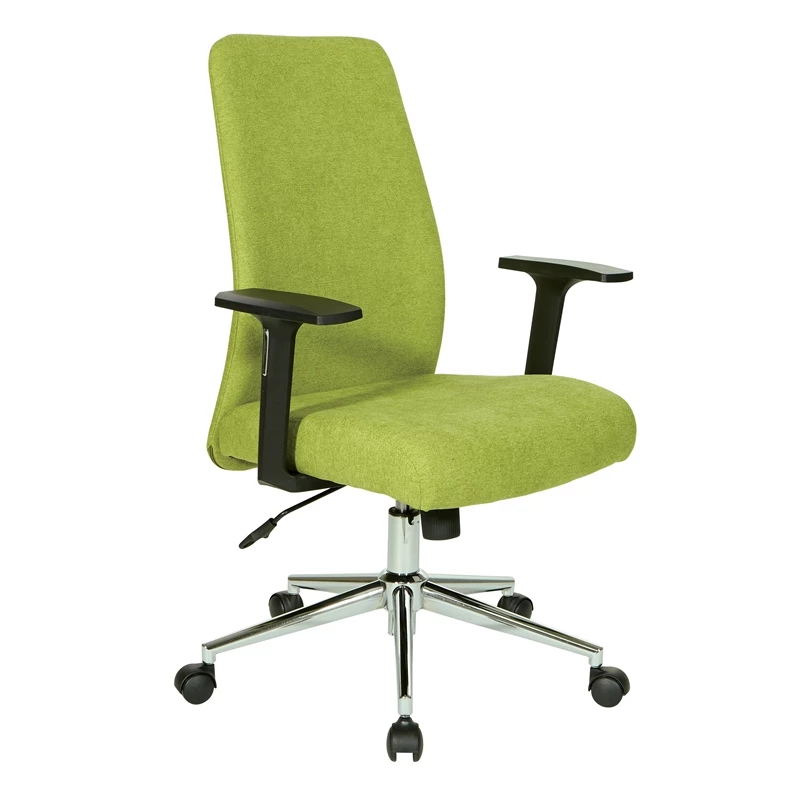 Outlet 🎁 OSP Home Furnishings Evanston Office Chair In Basil Green Fabric With Chrome Base 👏 3 Outlet 🎁 OSP Home Furnishings Evanston Office Chair In Basil Green Fabric With Chrome Base 👏