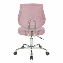 Coupon 😍 OSP Home Furnishings Sunnydale Office Chair In Orchid Purple Fabric With Chrome Base 👍 -Deals Writing Desks Store 2215863 3 L