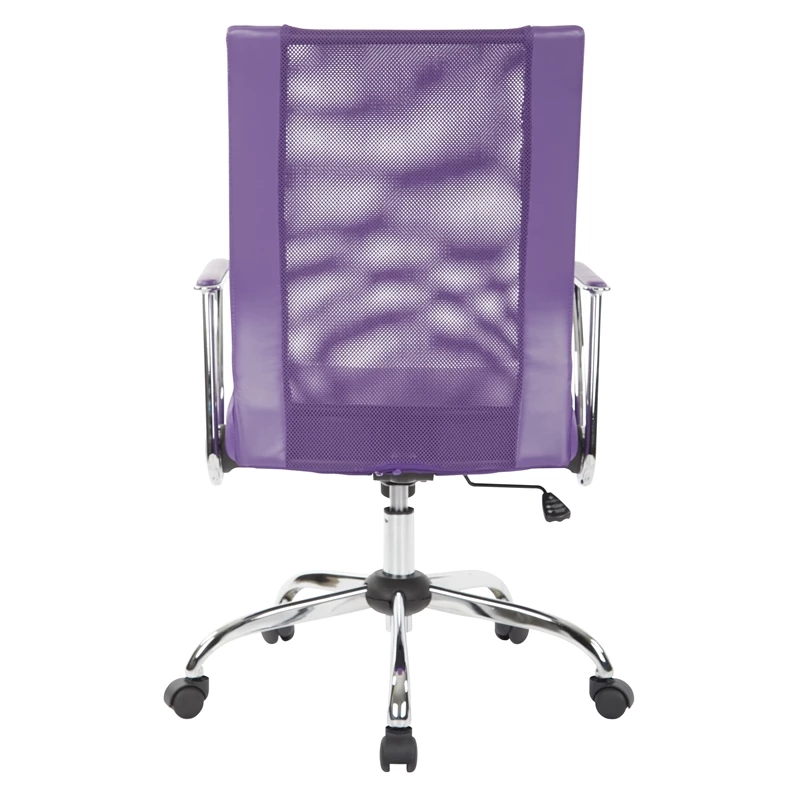 Promo 🎁 OSP Home Furnishings Bridgeway Office Chair With Purple Woven Mesh Fabric And Chrome Base 💯 6 Promo 🎁 OSP Home Furnishings Bridgeway Office Chair With Purple Woven Mesh Fabric And Chrome Base 💯 - Image 4