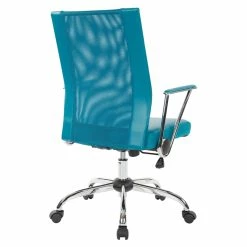 Best deal ✨ OSP Home Furnishings Bridgeway Office Chair With Blue Woven Mesh Fabric And Chrome Base ✔️ -Deals Writing Desks Store 2226182 6 L