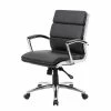 Best deal 👏 Scranton & Co CaressoftPlus Executive Mid-Back Chair In Black 🧨 -Deals Writing Desks Store 2226296 L