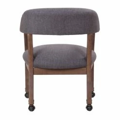 Cheapest 🥰 Scranton & Co Refined Rustic Desk Chair In Slate Gray Commercial Grade 💯 -Deals Writing Desks Store 2226299 5 L