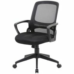 New 😀 Scranton & Co Mesh Swivel Office Chair In Black ⭐ -Deals Writing Desks Store 2226319 3 L
