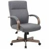 Coupon 🎁 Scranton & Co Ergonomic Swivel Executive Office Chair In Gray 👏 -Deals Writing Desks Store 2226322 L