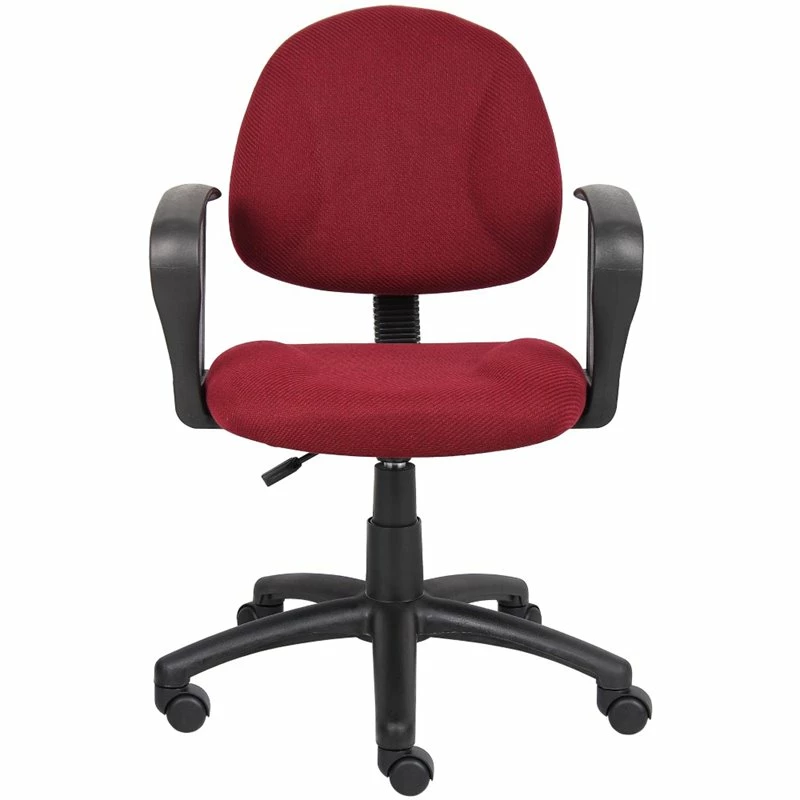 Deals ๐ Scranton & Co Mid Back Ergonomic Fabric Office Chair With Arms In Burgundy ๐ 5 Deals ๐ Scranton & Co Mid Back Ergonomic Fabric Office Chair With Arms In Burgundy ๐ - Image 3
