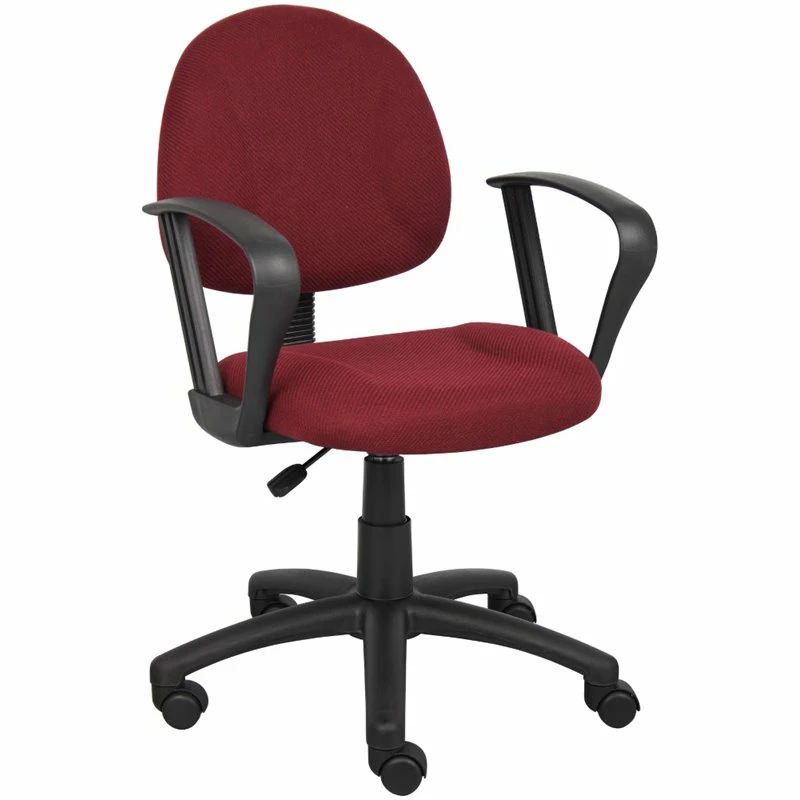 Deals ๐ Scranton & Co Mid Back Ergonomic Fabric Office Chair With Arms In Burgundy ๐ 3 Deals ๐ Scranton & Co Mid Back Ergonomic Fabric Office Chair With Arms In Burgundy ๐