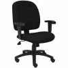 Outlet 🧨 Scranton & Co Fabric Upholstered Office Chair With Adjustable Arms In Black 🔔