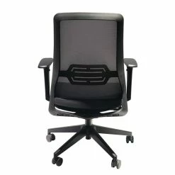 Deals 🛒 Benzara Adjustable Ergonomic Office Swivel Chair With Padded Seat In Black And Gray ❤️ -Deals Writing Desks Store 2240858 1 L