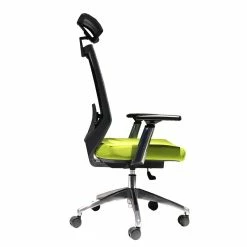 Best deal 😀 Benzara Ergonomic Office Swivel Chair With Padded Seat In Green & Gray ✨ -Deals Writing Desks Store 2240903 2 L