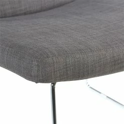 Top 10 🔔 Office Star Thompson Chair In Charcoal Fabric With Chrome Sled Base 😉 -Deals Writing Desks Store 2253125 4 L