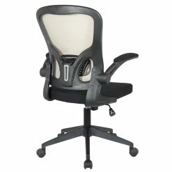 Buy 😍 LeisureMod Newton Modern Mesh Office Swivel Chair In Beige 🥰 -Deals Writing Desks Store 2266958 5 L