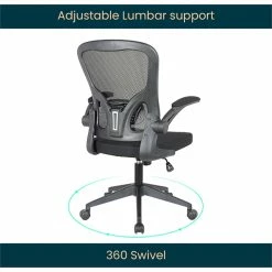 Flash Sale ⌛ LeisureMod Newton Modern Mesh Office Swivel Chair In Black ✨ 23 Flash Sale ⌛ LeisureMod Newton Modern Mesh Office Swivel Chair In Black ✨ -Deals Writing Desks Store 2266959 10 L