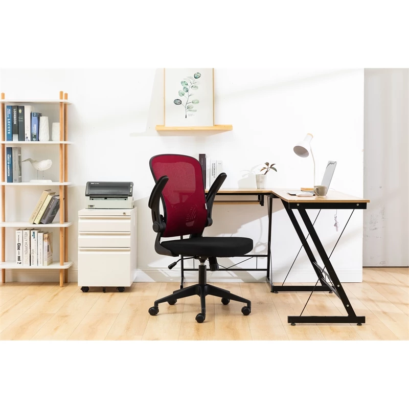 Best Sale 😉 LeisureMod Newton Modern Mesh Office Swivel Chair In Red ⭐ 7 Best Sale 😉 LeisureMod Newton Modern Mesh Office Swivel Chair In Red ⭐ - Image 5
