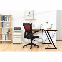 Best Sale 😉 LeisureMod Newton Modern Mesh Office Swivel Chair In Red ⭐ 19 Best Sale 😉 LeisureMod Newton Modern Mesh Office Swivel Chair In Red ⭐ -Deals Writing Desks Store 2266962 6 L