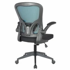 Flash Sale 🎁 LeisureMod Newton Modern Mesh Office Swivel Chair In Teal 👏 -Deals Writing Desks Store 2266963 5 L