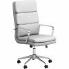 Best Pirce 😉 Coaster High Back Upholstered Office Chair In White ⭐ -Deals Writing Desks Store 2268421 L