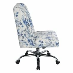 Buy 👏 OSP Home Furnishings Westgrove Managers Chair In Blue Paisley Fabric With Chrome Base ❤️ 14 Buy 👏 OSP Home Furnishings Westgrove Managers Chair In Blue Paisley Fabric With Chrome Base ❤️ -Deals Writing Desks Store 2277879 4 L