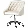 Cheapest ⭐ Best Master Furniture Cream Velvet Tufted Swivel Task Chair With Silver Base And Wheels ⌛ -Deals Writing Desks Store 2278967 1 L
