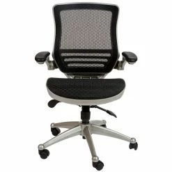 Top 10 🔔 Flash Furniture Mid-Back Mesh Office Swivel Chair In Black And Graphite 🌟 -Deals Writing Desks Store 2283404 11 L