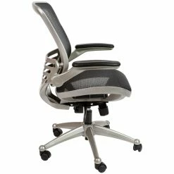 Top 10 🔔 Flash Furniture Mid-Back Mesh Office Swivel Chair In Black And Graphite 🌟 -Deals Writing Desks Store 2283404 12 L