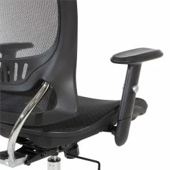 Buy ✨ Office Star Mesh Screen Back Manager's Chair With Height Adjustable Arms In Black Fabric 🥰 -Deals Writing Desks Store 2293146 7 L