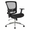 Buy ✨ Office Star Mesh Screen Back Manager's Chair With Height Adjustable Arms In Black Fabric 🥰 -Deals Writing Desks Store 2293146 L