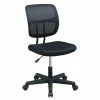 Budget ✔️ Poundex Furniture Armless Mesh Fabric Office Chair In Black Color ✔️ -Deals Writing Desks Store 2300678 L