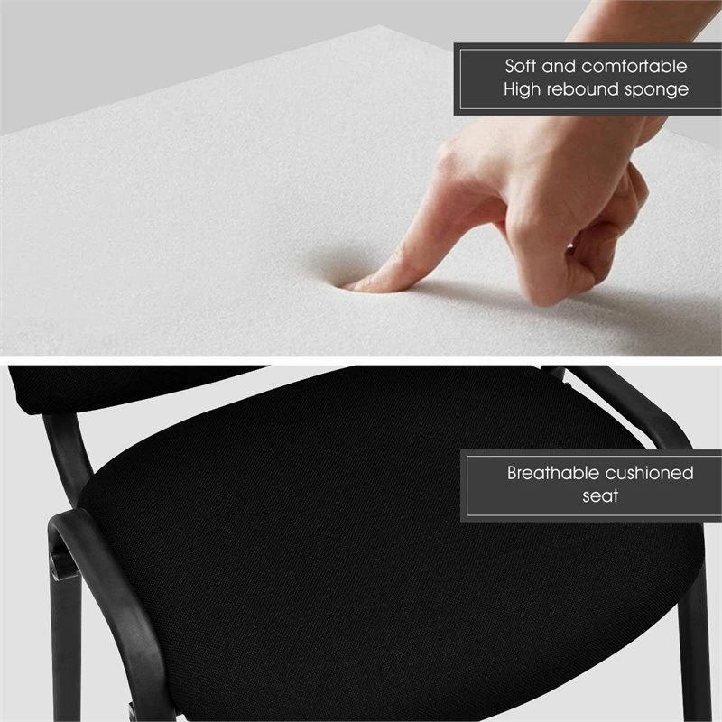 Budget 🛒 Costway Contemporary Steel Conference Office Chairs In Black (Set Of 5) 👏 8 Budget 🛒 Costway Contemporary Steel Conference Office Chairs In Black (Set Of 5) 👏 - Image 6