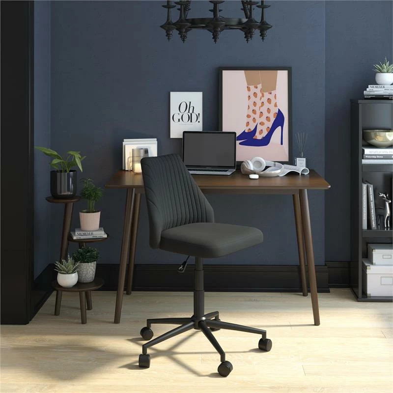 Cheapest 🤩 DHP Novogratz Brittany Office Chair With Casters In Gray Linen 🎉 5 Cheapest 🤩 DHP Novogratz Brittany Office Chair With Casters In Gray Linen 🎉 - Image 3