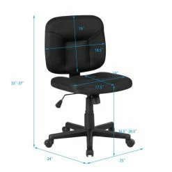 Top 10 ⭐ Costway Contemporary Sponge And Mesh Computer Chair With Low Back In Black 💯 -Deals Writing Desks Store 2314346 10 L