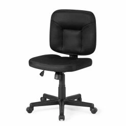 Top 10 ⭐ Costway Contemporary Sponge And Mesh Computer Chair With Low Back In Black 💯 -Deals Writing Desks Store 2314346 2 L
