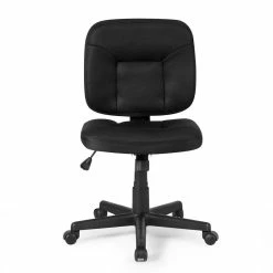 Top 10 ⭐ Costway Contemporary Sponge And Mesh Computer Chair With Low Back In Black 💯 -Deals Writing Desks Store 2314346 3 L