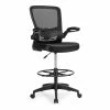 Best deal 🌟 Costway Sponge Adjustable Height Drafting Chair With Lumbar Support In Black 🔥 -Deals Writing Desks Store 2326236 L