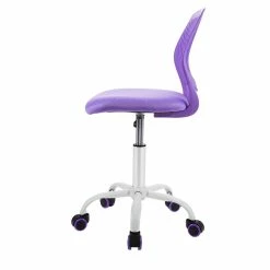 Wholesale ⭐ Costway Sponge Adjustable Mid Back Swivel Armless Office Chair In Purple 🔔 16 Wholesale ⭐ Costway Sponge Adjustable Mid Back Swivel Armless Office Chair In Purple 🔔 -Deals Writing Desks Store 2326457 2 L